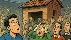 Barzelletta: Due passi e la manda sul tetto