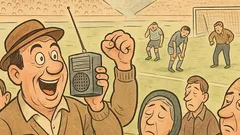 Barzelletta: Mio padre e la radio allo stadio