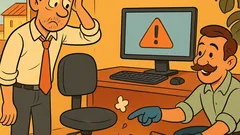 Barzelletta: errore tra tastiera e sedia