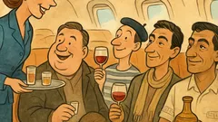 Barzelletta: In volo, la hostess chiede da bere…